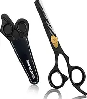 Hair Thinning Scissors Professional, Thinning Shears for Hair, Thinning Scissors for Cutting Hair, Thinning Shears, Barber Hair Scissors, Texturizing Scissors Men/Women 6.5" Razor Edge (Black)