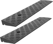 LALADEFIEE Threshold Ramp Car Ramp for Home Doorways 2pcs Non-Slip Mats for Slopes and Curbs