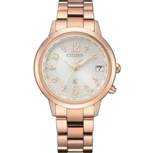 【CITIZEN 星辰】xC 亞洲限定 田馥甄 廣告款 鈦金屬電波女錶36mm(CB1107-58A)