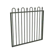 ProtectorAl 800 - 1200 x 1200mm Woodland Grey Aluminium Loop And Spear Pool Gate
