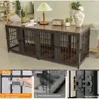 P&P Stunning Anti-deform Divided Metal Dog Crate Furniture Sofa Table Cage Kennel AU