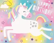 Unique Party 72499 Unicorn Blindfold Activity Game Set, One Size