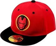 [uivic] Kids Superhero Baseball Hat Adjustable Snapback Flat Bill Trucker Sun Cap Party Gifts for Boys Age 3-12Y