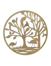 [Willow & Silk] Laser Cut Emu Wall Art in Brown