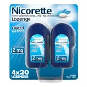 Nicorette 2 mg Coated Nicotine Lozenges 80 Count EXMAY25
