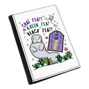 Manatee Tea Passport Holder Cover Case Wallet - Funny Animal Sea Cute Joke