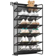 6-Tier Over The Door Shoe Organizer Hanging Shoe Storage w/Hooks Closet Pantry