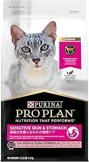 PRO PLAN Adult Dry Cat Food Sensitive Skin & Stomach Salmon & Tuna 1.5kg