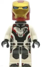 LEGO Super Heroes Minifigure Iron Man White Jumpsuit (Genuine)