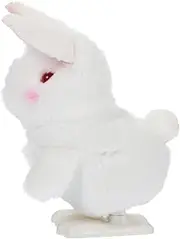 Toddmomy Wind Up Bunny Rabbit Cartoon Jumping Rabbit Clockwork Figure for Easter Party Decoration Fun Garden Ornament Interactive