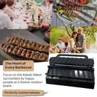 Grill Kebab Maker Skewer Holder for Kebabs Portable Mold Press Essential
