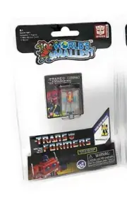 "World's Smallest" Transformers"STARSCREAM" micro Action Figure & MINI BLISTER