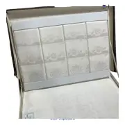Vintage ORIGINAL 7pcSET Square TableCloth Antique Irish TOP QUALITY Linen Damask