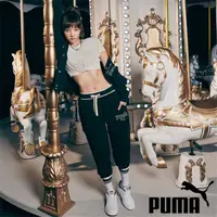 在飛比找PChome24h購物優惠-PUMA 長褲 黑 基本系列 SQUAD 王淨 抽繩 縮口褲