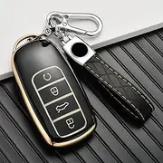 Soft TPU Car Key Case Cover, for Chery Tiggo 8 Pro Tiggo 8plus New 5 Plus 7 pro 4 Button Keyless Smart Key Protector Shell