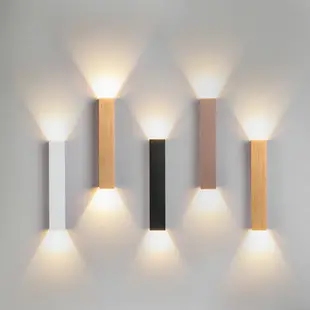 現代 10W LED 室內壁燈上下長條鋁壁燈過道客廳走廊壁燈照明燈具