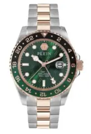 Philipp Plein GMT-I CHALLENGER (PWYBA0623) Men's Rose/Silver Band Quartz Watch