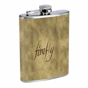 Fireflies D4 Flask 8oz Stainless Steel Hip Drinking Whiskey Insect Glow Bugs