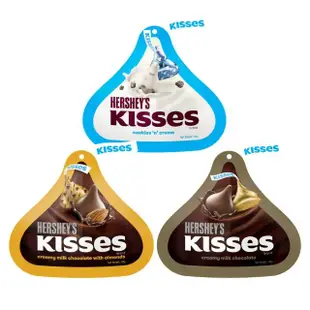 【Hersheys 好時】Kisses水滴杏仁夾餡牛奶巧克力82g(巧克力)