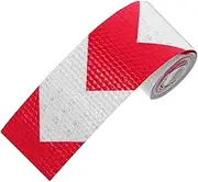 1Roll Reflective Safety Tape for Car Marking High Reflectivity Outdoor Warning Caution Tape Adhesive Reflector Strip for Vehicles and Trailers