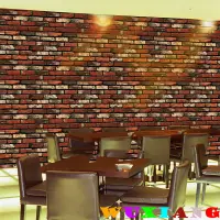 在飛比找蝦皮商城優惠-五象設計 DIY壁貼 房間裝飾 自然色仿真磚牆壁裝飾 臥室客
