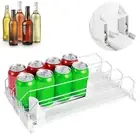 Drinks Organizer for Fridge Self-Sliding Soda Can Dispenser Adjustable≈+/