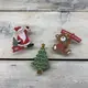 日本indigo聖誕造型夾/ 聖誕老人與熊