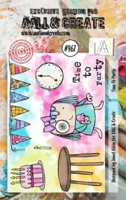 AALL And Create A7 Photopolymer Clear Stamp Set-Time To Party