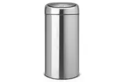 Matt Steel Twin Touch Bin 20/20L