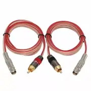 1Pair BNC Female to RCA Phono Male HD-SDI AV Audio Cable Speaker Amplifier 1~20'