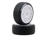 Traxxas 12mm Hex Pre-Mounted 1/16 BFGoodrich Rally Tires (2) (White) 7372