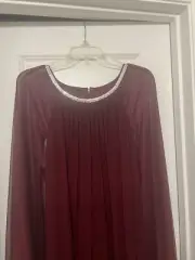 Stunning Special Occasion Dress, Size 18 W, Plum Color, By R&M Richards