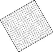 SUPVOX Stainless Steel BBQ Grill Mesh Rack - 20x20cm Square Barbecue Grid Net for Outdoor Grilling, Non-Stick, Anti-Rust, Lightweight and Portable Cooking Accessory