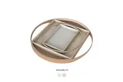 4pc Vigar Flap Sand Home Kitchen Round Nested Serving Trays Food Platter Set