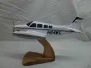 A36 Bonanza Beech A-36 Airplane Desktop Mahogany Kiln Dried Wood Model Small New