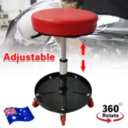 150Kg Rolling Pneumatic Creeper Garage Padded Mechanic Stool Tool Tray Storage~