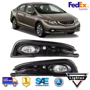 For 2013 2014 2015 Honda Civic 4 Door Sedan Fog Lights Driving Front Lamps Kit (for: Honda)