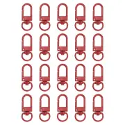 Lobster Claw Clasps, 20Pcs 33mm - Metal Swivel Clasps Snap Hook (Red)