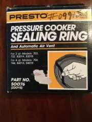 Presto Pressure Cooker Sealing gasket 9918 (50076) With Vent NEW in box