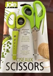 Joie MSC- Pack Of 1 Herb Scissors & 1 Everyday Scissors New In Sealed Package