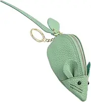 [CATIEBYE] Leather Mouse Shaped Change Purse Mini Purse for Women Ladies Small Wallet Women's Wallet Random