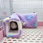 Cotton Plush Hamsters Playing Tunnel Winter Warm Nest Small Pet Toys Accessories