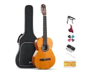 Donner 39" Classical Acoustic Guitar Beginner Kit DCG-162BR