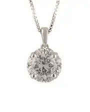 14K 1.00 ct. tw. Diamond Pendant Necklace