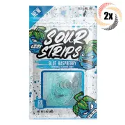 2x Bags Sour Strips Blue Raspberry Flavored Candy | 3.4oz | Fast Shipping