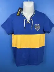 NEW Boca Juniors Official Retro Centenary Remake Shirt XS BNWT
