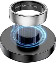 Yeforu Smart Ring Health Tracker Heart Rate Monitoring Blood Oxygen Sleep Tracking Exercise Pedometer Wireless Charging Case Included Waterproof Smart Rings for Women Men