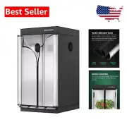 Indoor Grow Tent 24"x24" with 2000D Canvas and Strong Zipper for Optimal Growth