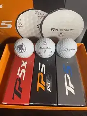 BARSTOOL SPORTS TaylorMade Golf Ball Collection TP5 Pix, TP5X, TP5 Sleeve of 3.