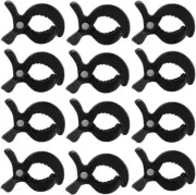 Stroller Pegs to Hook Muslin Sun Shade to Canopy, Black Car Seat Cover Clips, N